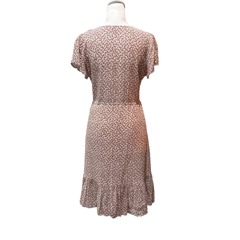 Rails Kiki Dress Womens Small Garden Ditsy Floral Ruffle Button Front Feminine